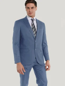 Steffen Klein Anzüge<Herren Anzug - REGULAR FIT hellblau uni