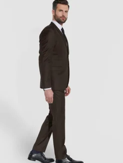 Steffen Klein Anzüge<Herren Anzug - Slim Fit braun uni