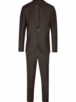 Steffen Klein Anzüge<Herren Anzug - Slim Fit braun uni