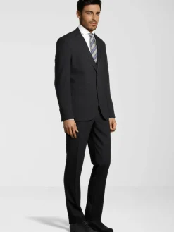 Steffen Klein Anzüge<Herren Anzug - Slim-Fit schwarz uni