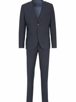 Steffen Klein Anzüge<Herren Anzug - Slim-Fit marine uni