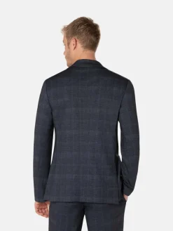Benvenuto Anzüge<Herren Anzug - Slim-Fit blau kariert