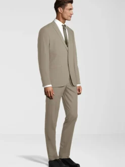 Steffen Klein Anzüge<Herren Anzug - Slim-Fit beige uni