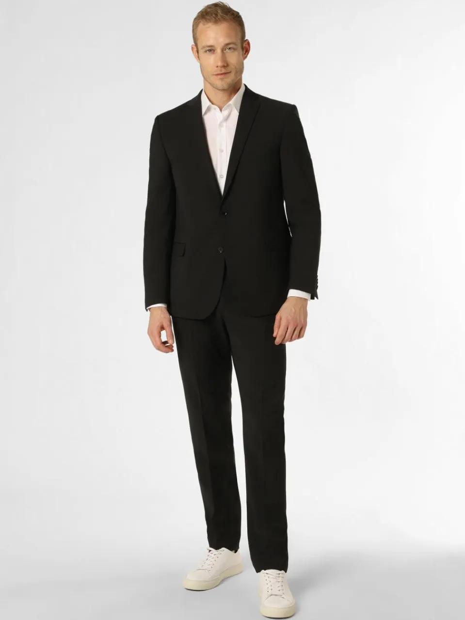 Finshley & Harding Anzüge<Herren Anzug - Steven/Mitch schwarz uni