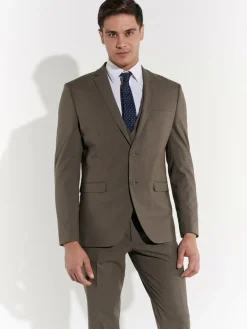 Steffen Klein Anzüge<Herren Anzug Slim-Fit taupe uni