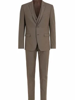 Steffen Klein Anzüge<Herren Anzug Slim-Fit taupe uni