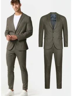 Herren Jeff Anzüge>Herren Anzug 2-Teiler - JFChris SET