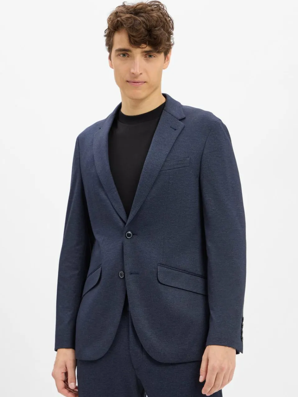 Pierre Cardin Baukasten-Anzüge|Sakkos<Herren Anzug-Sakko - Lucas marine meliert