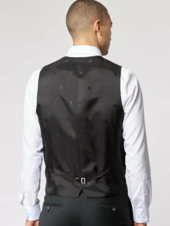 Roy Robson Anzüge<Herren Anzugweste schwarz uni