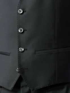 Roy Robson Anzüge<Herren Anzugweste schwarz uni