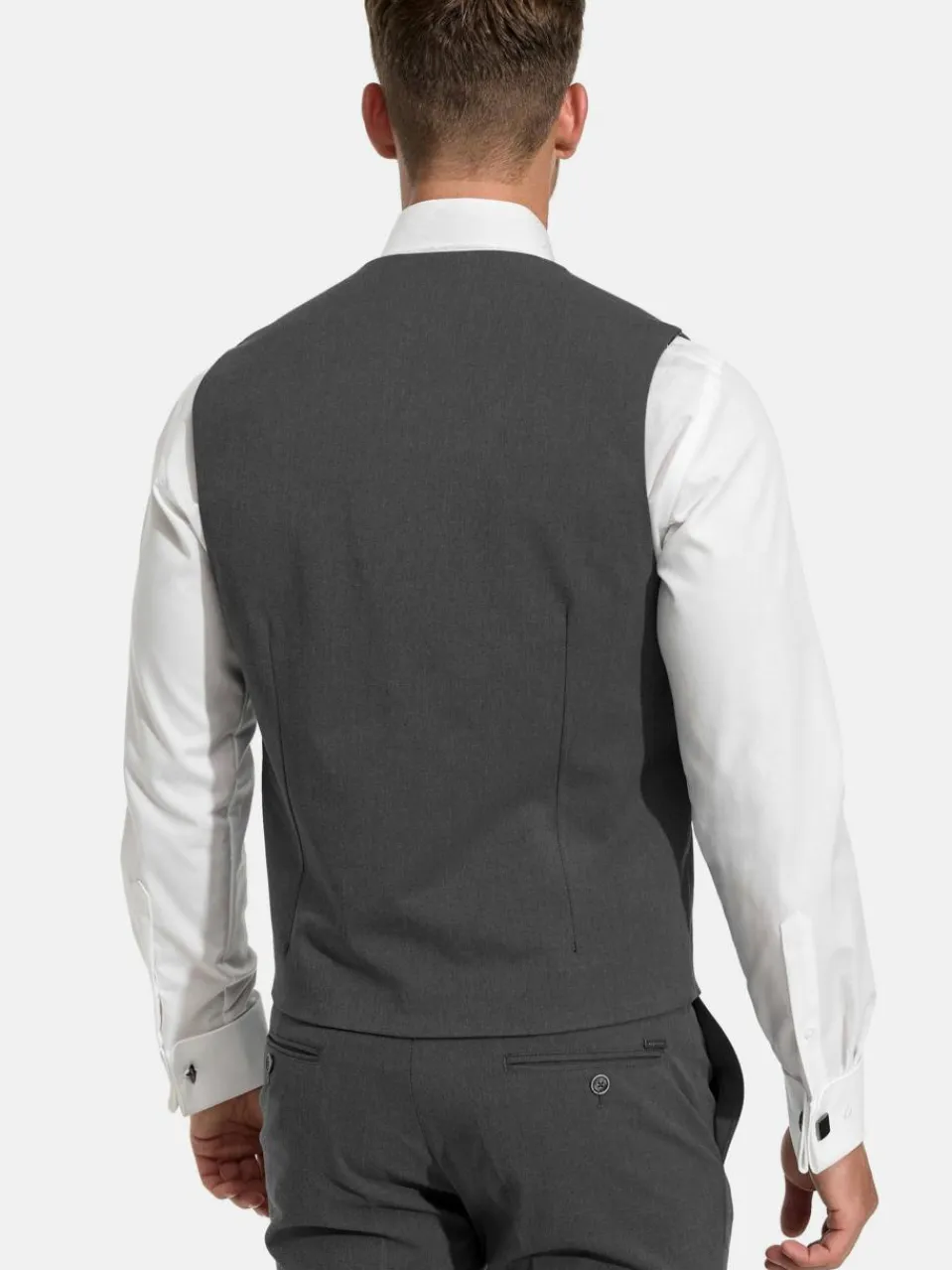 Herren Jeff Anzüge>Herren Anzugweste - Nikolaj Plain