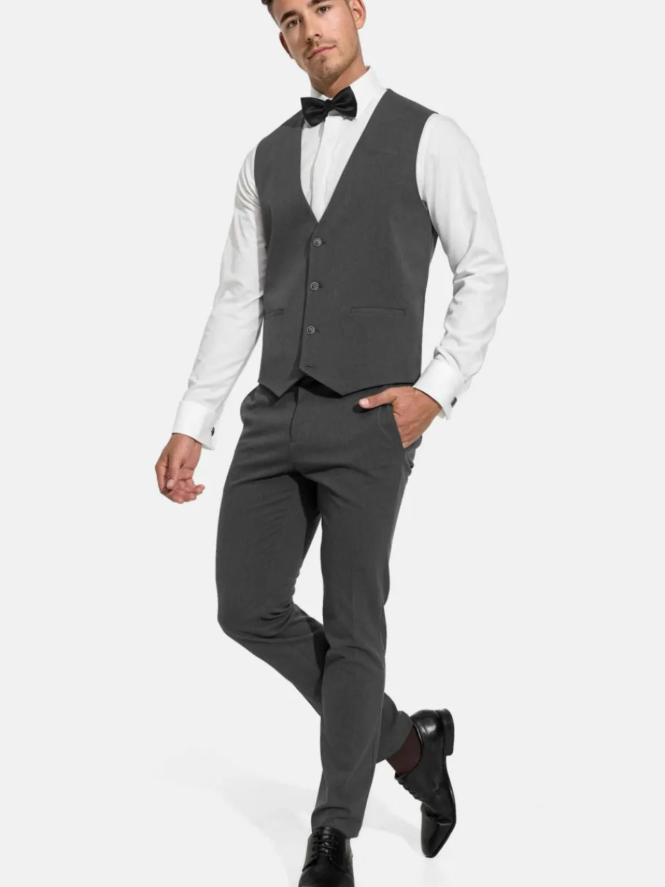 Herren Jeff Anzüge>Herren Anzugweste - Nikolaj Plain