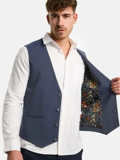 Jeff Anzüge<Herren Anzugweste - Nikolaj Plain marine uni