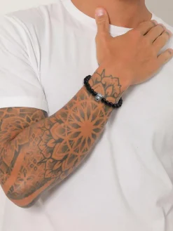 KUZZOI Schmuck<Herren Armband schwarz uni