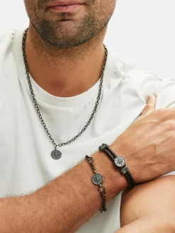 Fynch-Hatton Schmuck<Herren Armband grau uni