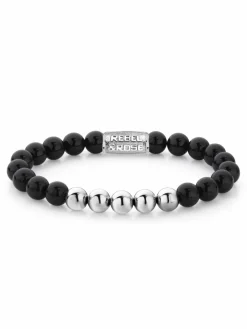 Rebel & Rose Schmuck<Herren Armband schwarz uni