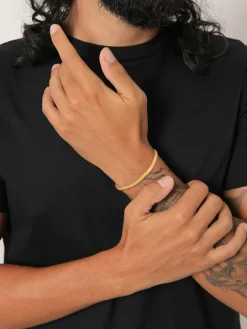 KUZZOI Schmuck<Herren Armband gold uni