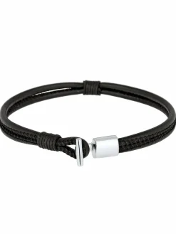 KUZZOI Schmuck<Herren Armband schwarz uni
