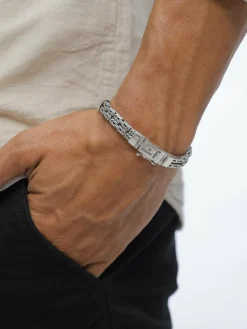 KUZZOI Schmuck<Herren Armband silber uni