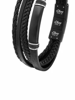 s.Oliver Schmuck<Herren Armband silber uni