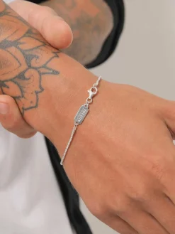 KUZZOI Schmuck<Herren Armband silber uni