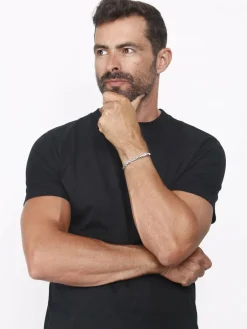 KUZZOI Schmuck<Herren Armband silber uni