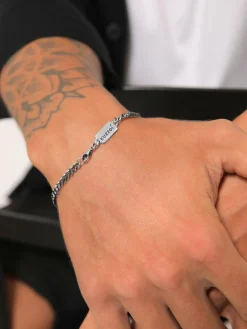 KUZZOI Schmuck<Herren Armband schwarz uni