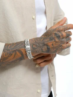 KUZZOI Schmuck<Herren Armband silber uni