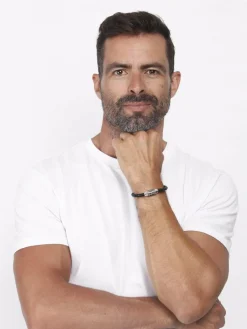 KUZZOI Schmuck<Herren Armband silber uni