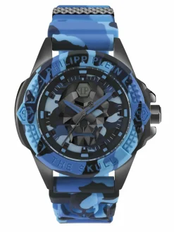PHILIPP PLEIN Uhren<Herren Armbanduhr blau gemustert