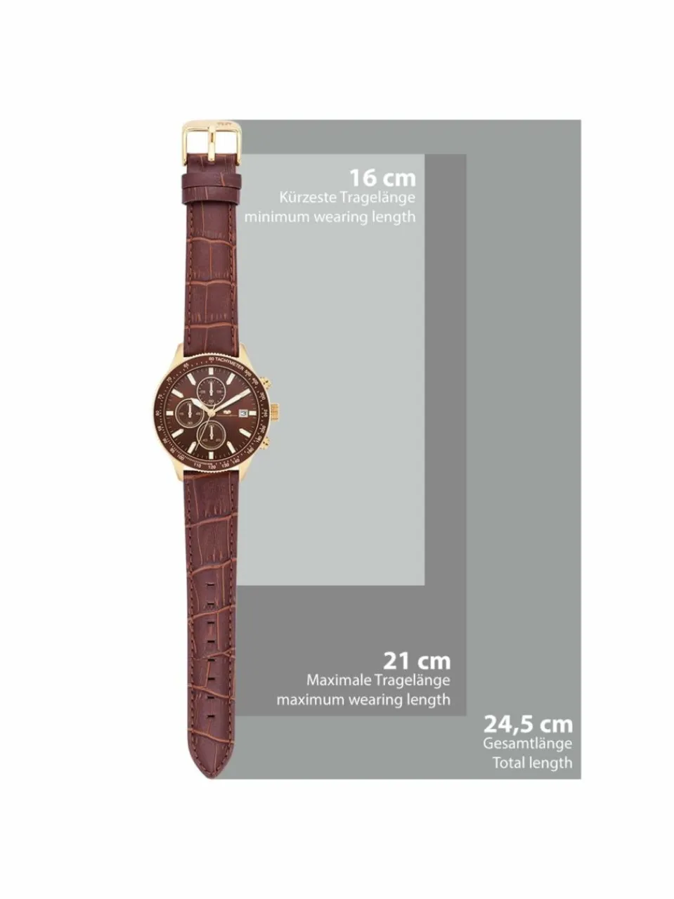 Herren Rhodenwald & Söhne Uhren>Herren Armband-Uhr Chronograph -Karthago II