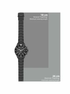 Rhodenwald & Söhne Uhren<Herren Armband-Uhr -Nightstorm schwarz uni