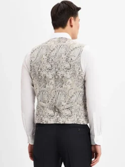 CG - CLUB of GENTS Anzüge<Herren Baukasten Anzugweste - CG- Plum beige braun gemustert