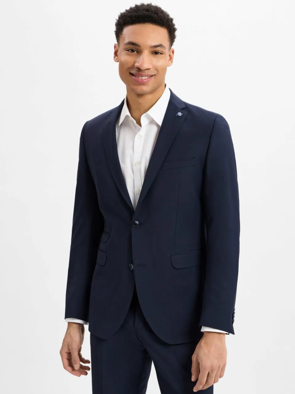 CG - CLUB of GENTS Baukasten-Anzüge|Anzüge<Herren Baukasten Sakko mit Schurwoll-Anteil - Cliff marine uni