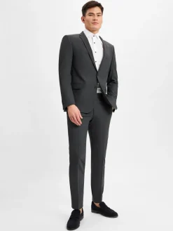 Finshley & Harding Baukasten-Anzüge|Anzüge<Herren Baukasten-Anzughose - Mitch anthrazit meliert