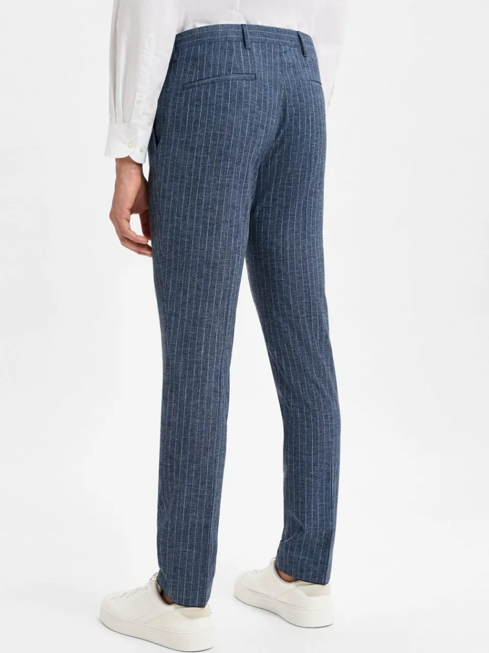 Roy Robson Baukasten-Anzüge<Herren Baukasten-Anzughose mit Schurwoll-Anteil blau ecru gestreift