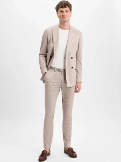 Digel MOVE Sakkos|Anzüge<Herren Baukasten-Anzugsakko - Atos beige sand gestreift