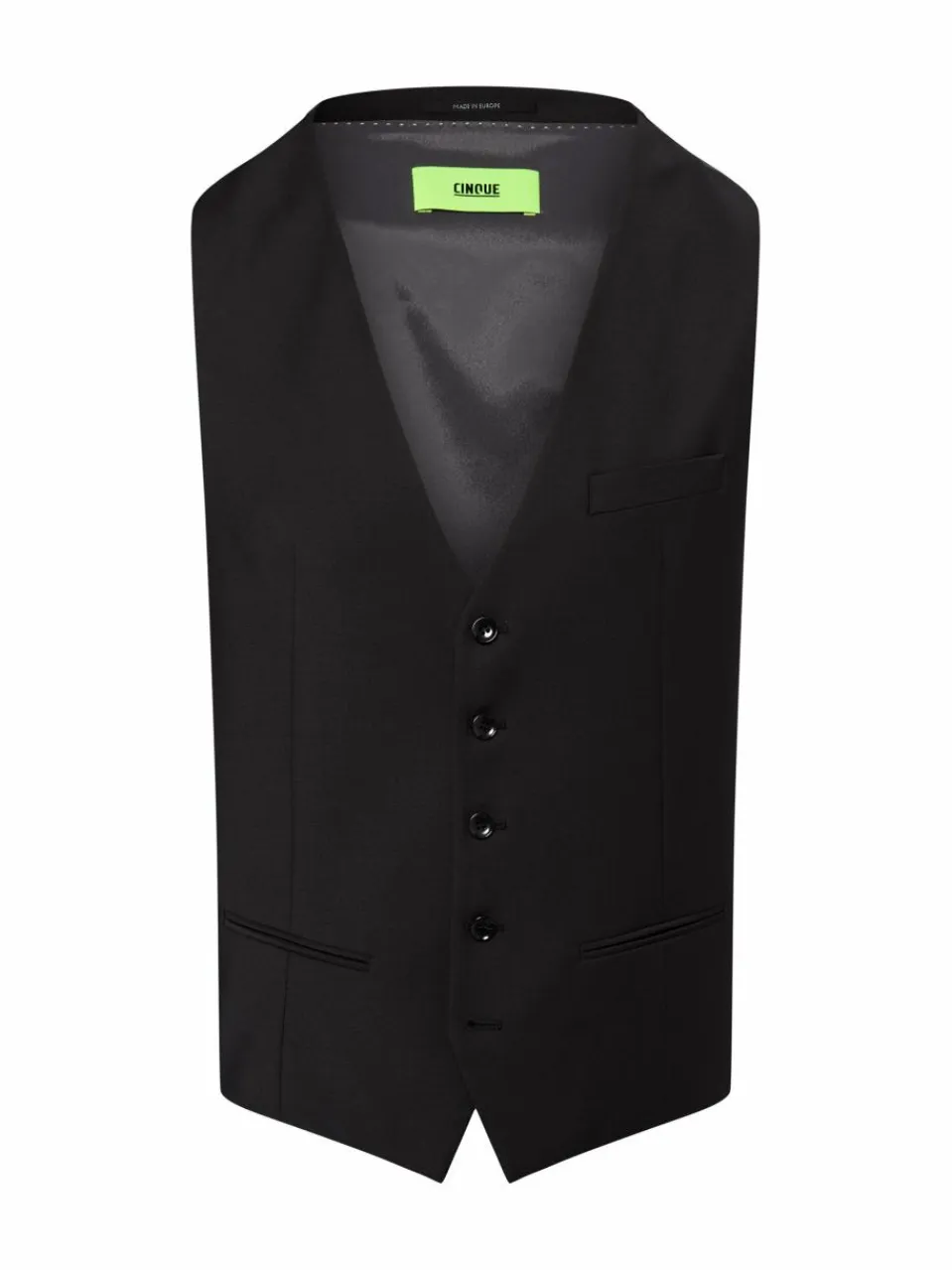 Cinque Anzüge<Herren Baukasten-Anzugweste mit Schurwoll-Anteil - Cicastello-W schwarz uni