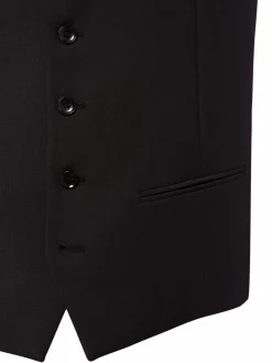 Cinque Anzüge<Herren Baukasten-Anzugweste mit Schurwoll-Anteil - Cicastello-W schwarz uni