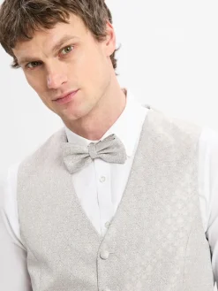 Digel Baukasten-Anzüge|Anzüge<Herren Baukastenanzug-Weste - Lambert hellgrau beige gemustert