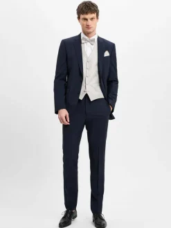 Digel Baukasten-Anzüge|Anzüge<Herren Baukastenanzug-Weste - Lambert hellgrau beige gemustert