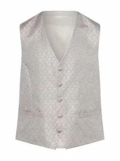 Digel Baukasten-Anzüge|Anzüge<Herren Baukastenanzug-Weste - Lambert hellgrau beige gemustert