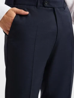 Digel Hosen|Baukasten-Anzüge<Herren Baukasten-Hose marine strukturiert