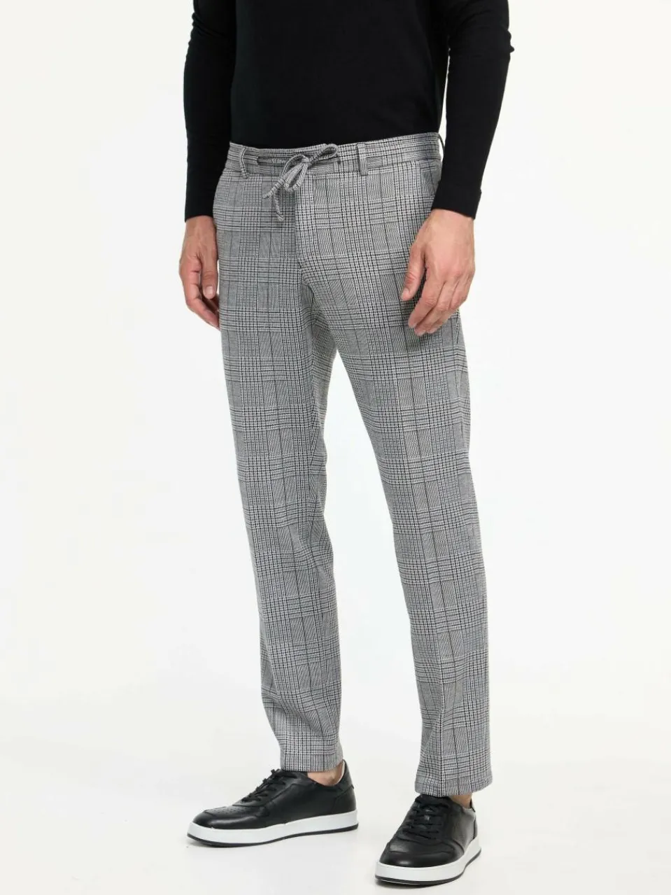 Zuitable Anzüge<Herren Baukasten-Hose - DiSpartaflex SE grau kariert