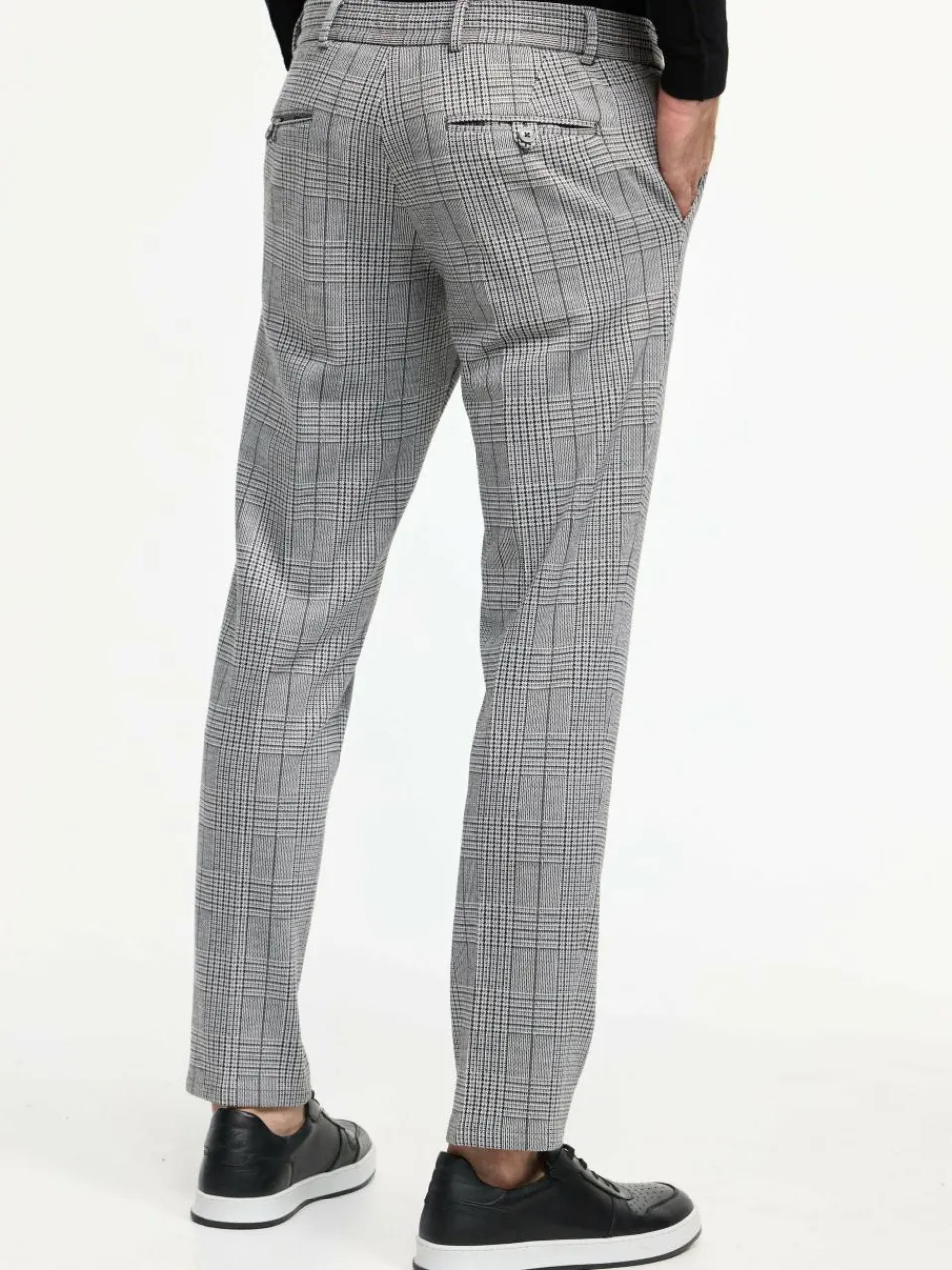 Zuitable Anzüge<Herren Baukasten-Hose - DiSpartaflex SE grau kariert