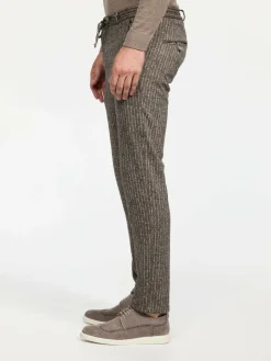 Zuitable Anzüge<Herren Baukasten-Hose - DiSpartaflex SE braun gestreift