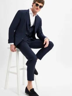 BOSS Baukasten-Anzüge|Anzüge<Herren Baukasten-Hose - H-Leon-MM-C-224 marine uni