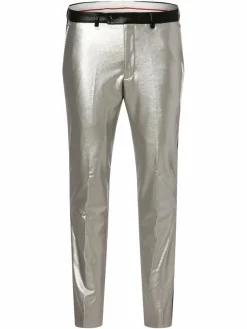 Finshley & Harding London Anzüge<Herren Baukasten-Hose - Hoxdon silber uni