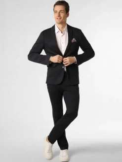 Finshley & Harding London Anzüge<Herren Baukasten-Hose - Hoxdon marine meliert