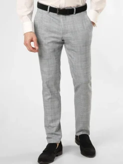 Finshley & Harding London Baukasten-Anzüge|Anzüge<Herren Baukasten-Hose - Hoxdon blau kariert